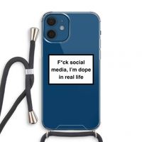 I'm dope: iPhone 12 mini Transparant Hoesje met koord