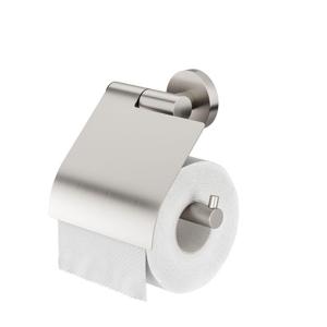 Tiger Boston Toiletrolhouder - met klep - geborsteld RVS CO309130946