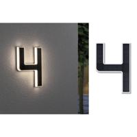 Paulmann 79845 4000870798454 Huisnummerlamp op zonne-energie Energielabel: G (A - G) 0.20 W Warmwit Zwart