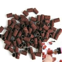 100 PCS Nail Art elektrische Grinder accessoires schuurpapier ring zand doek ring slijpen ring grootte: 80 #