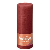 Bolsius Stompkaars Delicate Red Ø68 mm - Hoogte 19 cm - Rood - 85 branduren - thumbnail