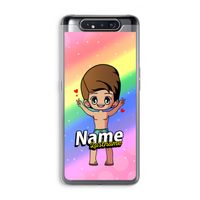 Chibi Maker man: Samsung Galaxy A80 Transparant Hoesje