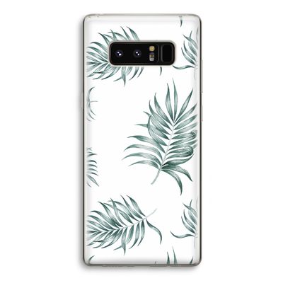 Simple leaves: Samsung Galaxy Note 8 Transparant Hoesje