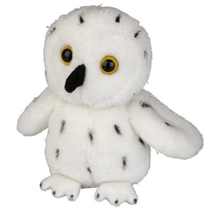 Pluche knuffel dieren Sneeuwuil vogel van 15 cm