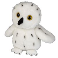 Pluche knuffel dieren Sneeuwuil vogel van 15 cm