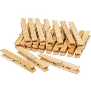 40x Houten wasknijpers
