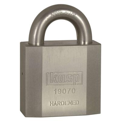 Kasp K19070D Hangslot 70 mm Verschillend sluitend Zilver Sleutelslot