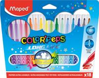 Maped Viltstift Color'Peps 18 stiften in een kartonnen etui