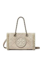 Tory Burch sac porté épaule Fleming à design métallisé - Gris