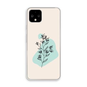 Violets are blue: Pixel 4 Transparant Hoesje