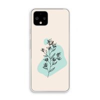 Violets are blue: Pixel 4 Transparant Hoesje