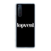 Topvent Zwart: Sony Xperia 5 II Transparant Hoesje