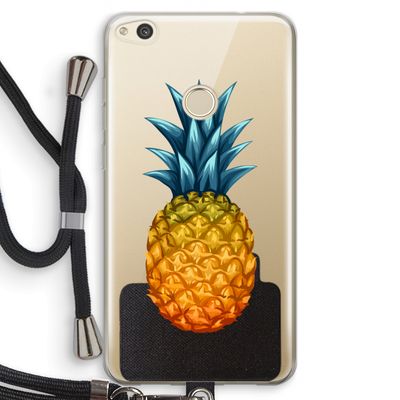 Grote ananas: Huawei Ascend P8 Lite (2017) Transparant Hoesje met koord