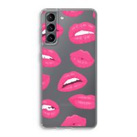 Bite my lip: Samsung Galaxy S21 Transparant Hoesje