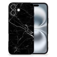 iPhone 16 Marmeren Print Telefoonhoesje Marmer Zwart - Origineel Cadeau Vader