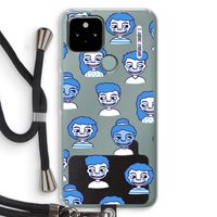 Gezichtjes: Pixel 5 Transparant Hoesje met koord
