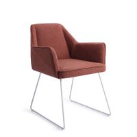 Jesper Home Eetkamerstoel 'Tome' Slide White, kleur Shabby Saffron Jesper Home Eetkamerstoel 'Tome' Slide White, kleur Shabby Saffron