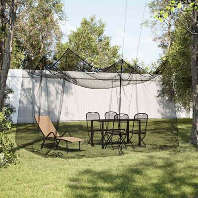 VidaXL Klamboe voor binnen en buiten 156 gaas 300x300x250 cm zwart