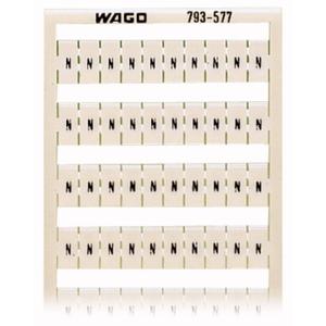 WAGO 793-577 Markeringskaarten Wit 5 stuk(s)