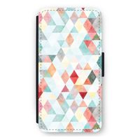 Gekleurde driehoekjes pastel: iPhone 11 Flip Hoesje