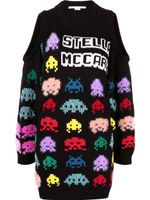 Stella McCartney robe Gamer en maille intarsia - Noir - thumbnail