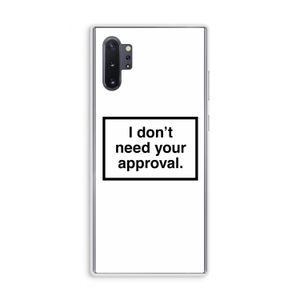 Don't need approval: Samsung Galaxy Note 10 Plus Transparant Hoesje