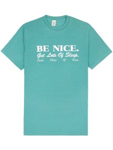 Sporty & Rich t-shirt Be Nice en coton - Bleu