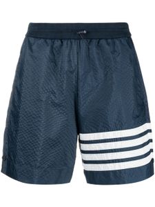 Thom Browne 4-Bar stripe track shorts - Bleu