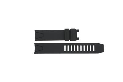 Horlogeband Omega 98000085 / 2254.50 Rubber Zwart 20mm