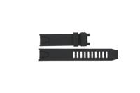 Horlogeband Omega 98000085 / 2254.50 Rubber Zwart 20mm