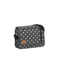 New Rebels ® Star25 - Medium Schoudertas A5 - Crossbodytas met flap - Grijs - with stars