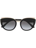 Dolce & Gabbana Eyewear lunettes de soleil à monture ronde - Noir