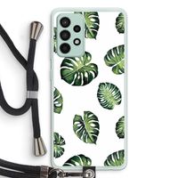 Tropische bladeren: Samsung Galaxy A52s 5G Transparant Hoesje met koord