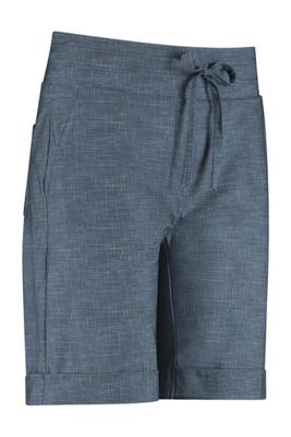 Bermuda linen look - off white/cobalt - 07122