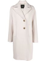 PINKO manteau boutonné à revers crantés - Blanc