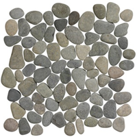 Terre d&apos;Azur Stone Pebbles Black Bali 30x30 cm