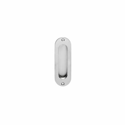 Intersteel schuifdeurkom ovaal - 120x40 mm - RVS geborsteld