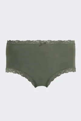 3-pack dames Tailleslip - Kant - Colours - Hoge modal dames onderbroek - Gekleurd dames ondergoed