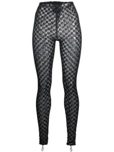 Forte Forte leggings en dentelle - Noir