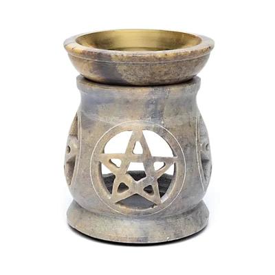 Eigen merk Olieverdamper Pentagram Zeepsteen