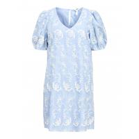 Object - Blauw | Dames | Jurk | Blauw | 44 | regular | Kamst mode