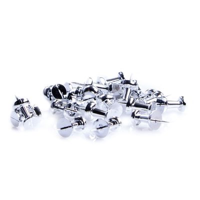Punaises - set 75x - zilver - voor prikbord Punaises - set 75x - zilver - voor prikbord