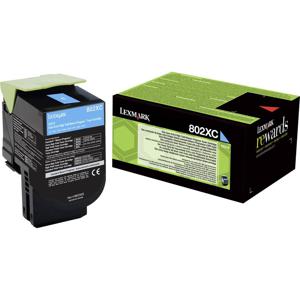 Lexmark Toner 802XC Origineel Cyaan 4000 bladzijden 80C2XC0