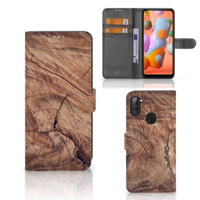 Samsung Galaxy M11 | A11 | Book Style Case | Tree Trunk