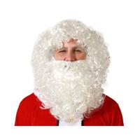 Pruik Kerstman Wit Baard