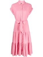 Lauren Ralph Lauren robe mi-longue Vilma à manches courtes - Rose