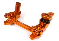 Integy Billet Machined Steering Bell Crank, Orange - Traxxas Maxx