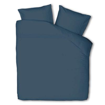 Dekbedovertrek Egyptisch Katoen Uni Effen 200x200 Cm Donker Blauw Verkoelend Presence - Dekbed-Discounter.nl