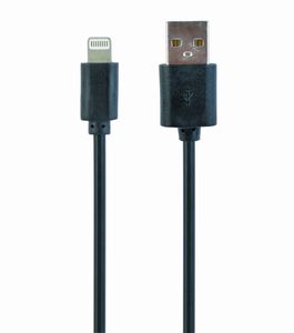 USB naar 8-pins laad- en datakabel zwart, 2 m