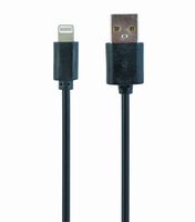 USB naar 8-pins laad- en datakabel zwart, 2 m - thumbnail